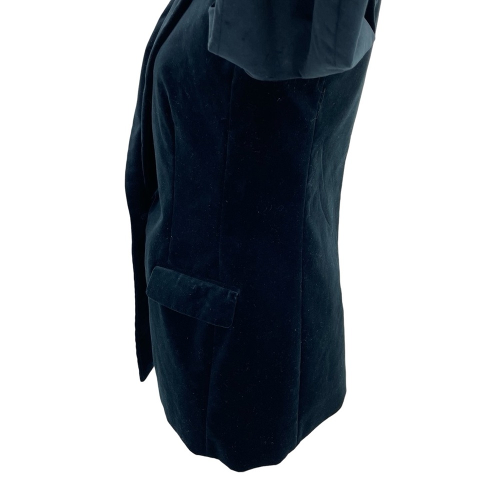 J. Crew Willa Stretch Velveteen Blazer 4 Blue - Picture 7 of 15